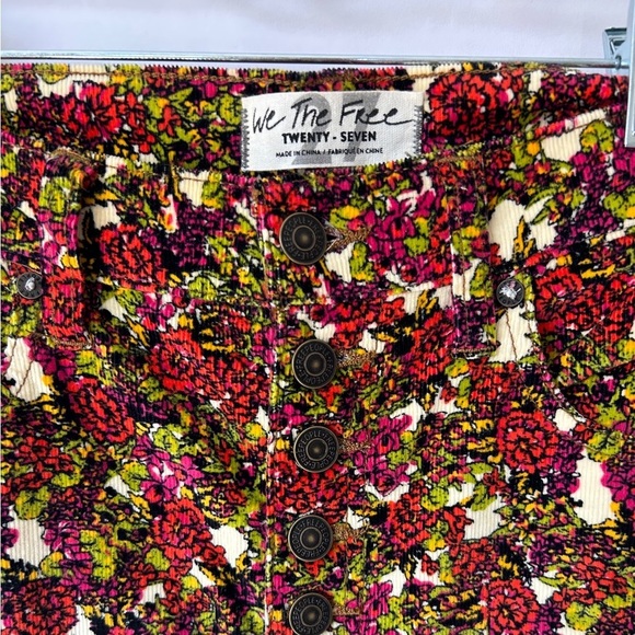 Free People We The Free Velvet Corded High Ride Button Fly Pant - Picture 3 of 7